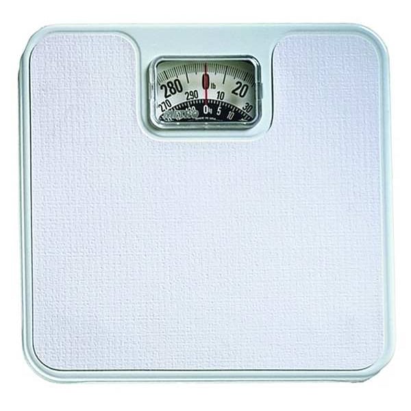 Mechanical Bath Scale, 136kg/300 lb. Cap., 1kg/2 lb. Graduations