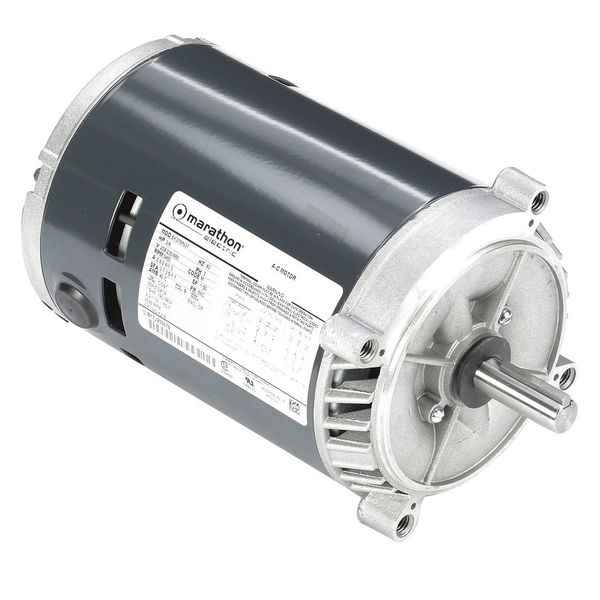3-Phase General Purpose Motor, 3/4 HP, 56C Frame, 208-230/460V AC Voltage, 3,450 Nameplate RPM