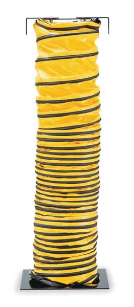 Blower Ducting, 25 ft., Black/Yellow