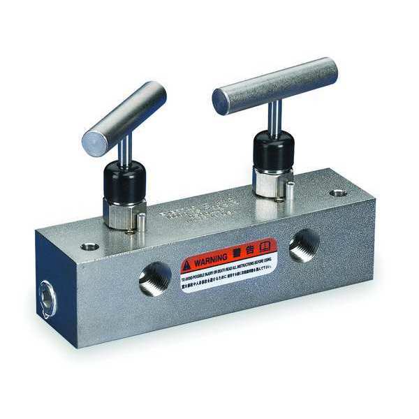 AM21, Split Flow Hydraulic Manifold, 1 inlet, 2 outlet ports