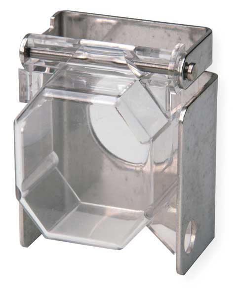 Push Button Lockout, Clear, 3/16 In Dia.