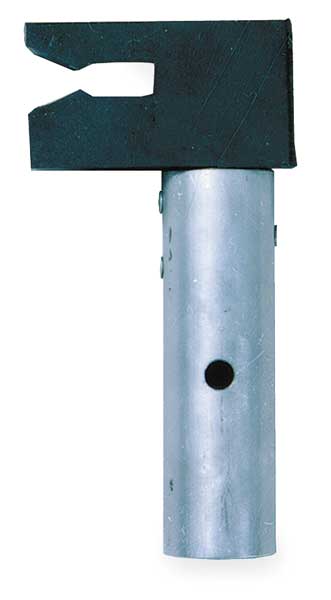 Pole Adapter, Aluminum, Rubber