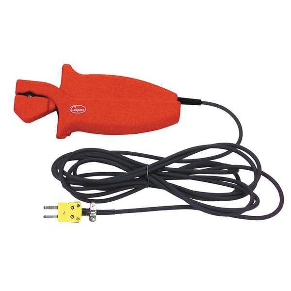 Pipe Clamp Temp Probe, -20 to 300 Deg F