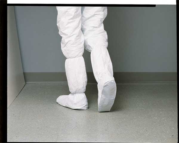 Boot Covers, M, White, Tyvek ï¿½ IsoClean ï¿½, Elastic