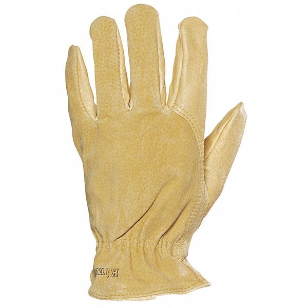 Leather Gloves, Pigskin, Shirred, Tan, XL, PR