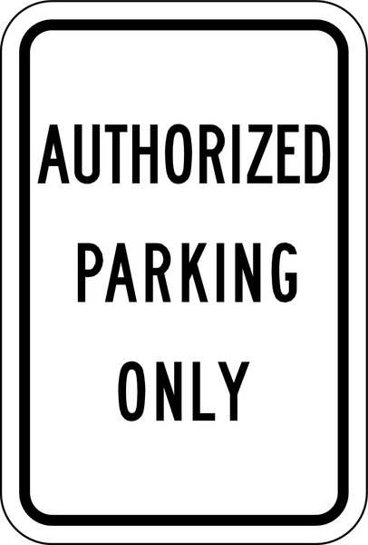 Authorized Parking Sign, 18