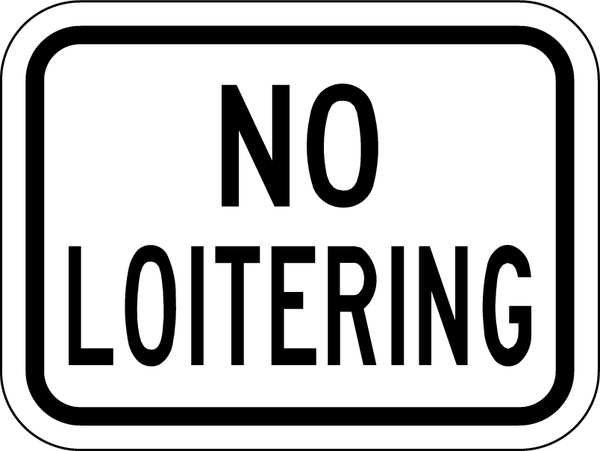 Traffic Sign, 9 x 12In, BK/WHT, Text, R7-428