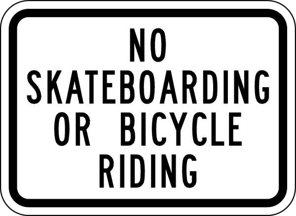 Traffic Sign, 15 in Height, 21 in Width, Aluminum, Horizontal Rectangle, English