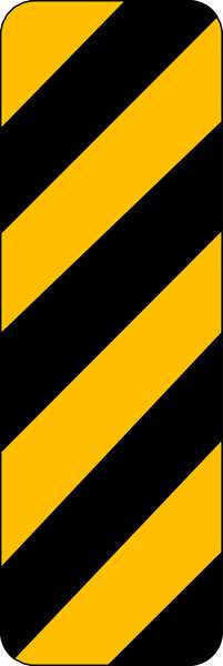 Clearance Marker Traffic Sign, 12 in H, 6 in W, Aluminum, Vertical Rectangle, No Text, OM-3R-6HA