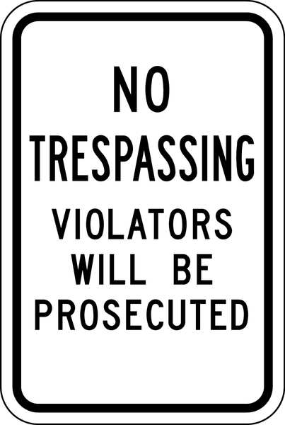 Traffic Sign, 18 in H, 12 in W, Aluminum, Vertical Rectangle, English, NT-034-12HA