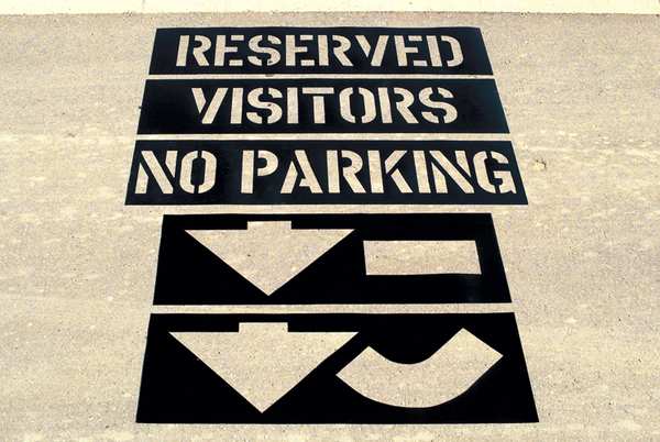 Parking Lot Stencil Kit, Plastic