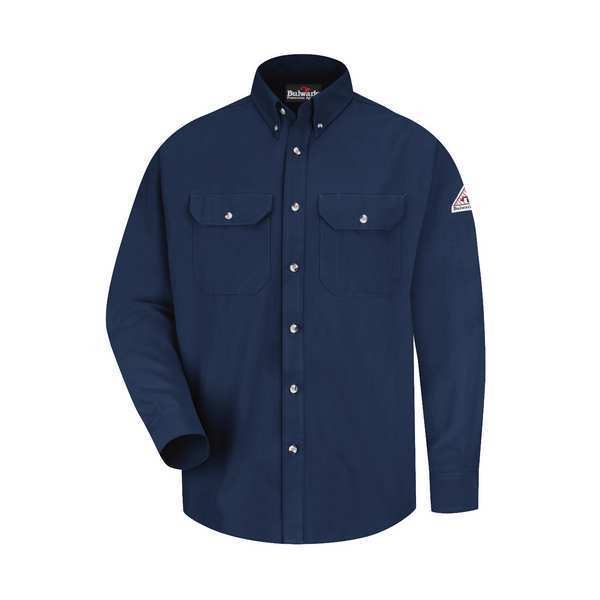 FR Long Sleeve Shirt, Navy, L, Button