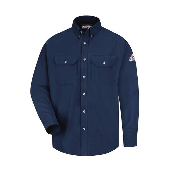 FR Long Sleeve Shirt, Navy, XL, Button