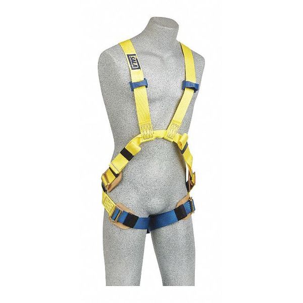 Arc Flash Full Body Harness, Vest Style, M, Nylon, Yellow
