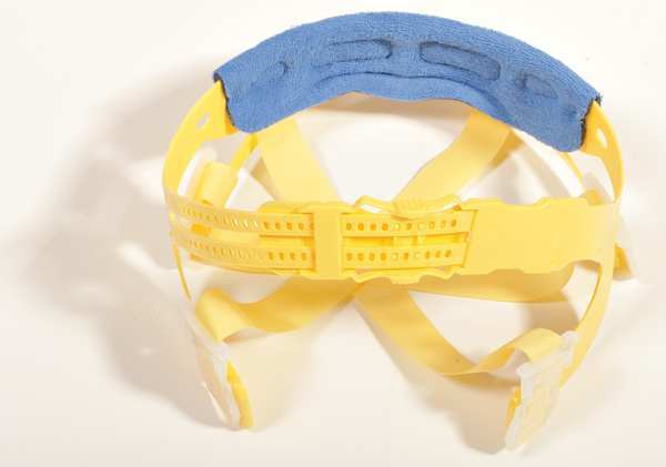 Fire Helmet, Yellow, Front Brim