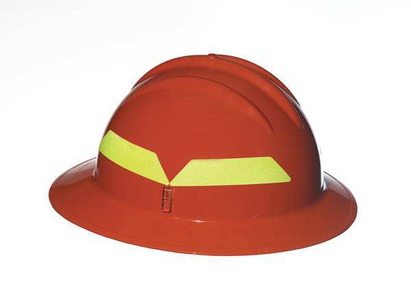 Fire Helmet, Orange, Full-Brim