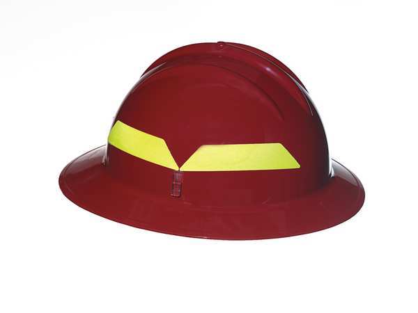 Fire Helmet, Red, Full-Brim