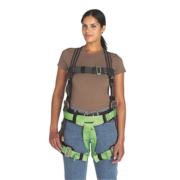 Full Body Harness, Vest Style, S/M, Polyester