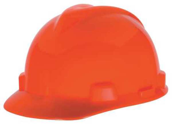 Front Brim Hard Hat, Type 1, Class E, Pinlock (4-Point), Hi-Vis Orange