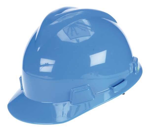 Front Brim Hard Hat, Type 1, Class E, Ratchet (4-Point), Blue