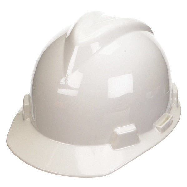 Front Brim Hard Hat, Type 1, Class E, Ratchet (4-Point), White