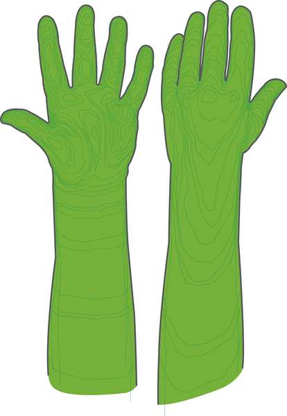 Cut Resistant Gloves, A9 Cut Level, Uncoated, 2XL, 1 PR