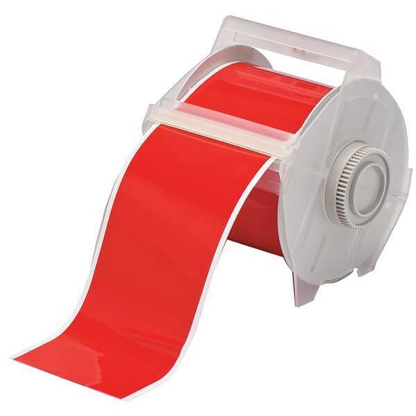 Tape, Red, 100 ft. L, 4 In. W