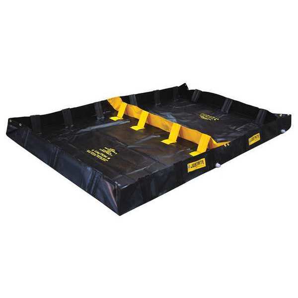 Decon Berm, Hazmat 2 Compartment, 8 In.