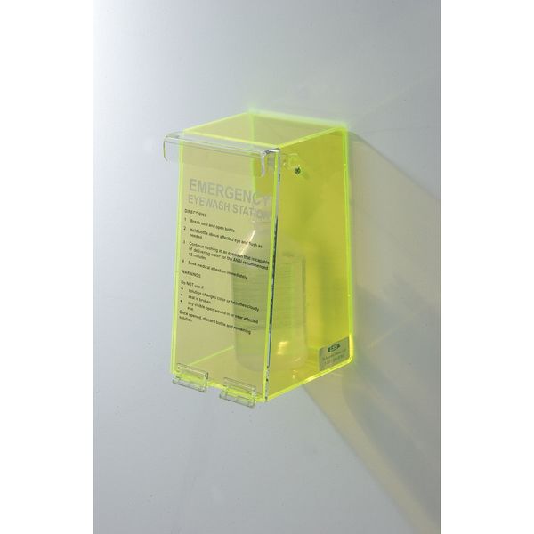 Eyewash Station in Fluorescent Green