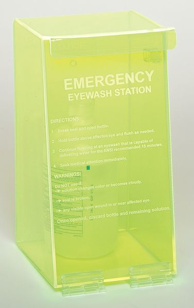 Eyewash Station in Fluorescent Green