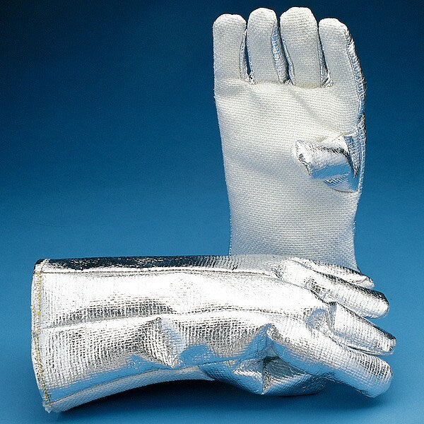 Heat Resistant Gloves, White, Zetex, PR