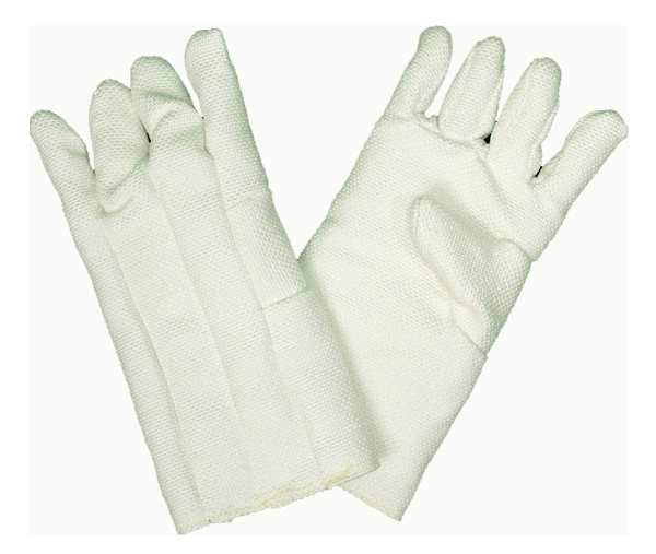 Heat Resistant Gloves, White, Zetex, PR