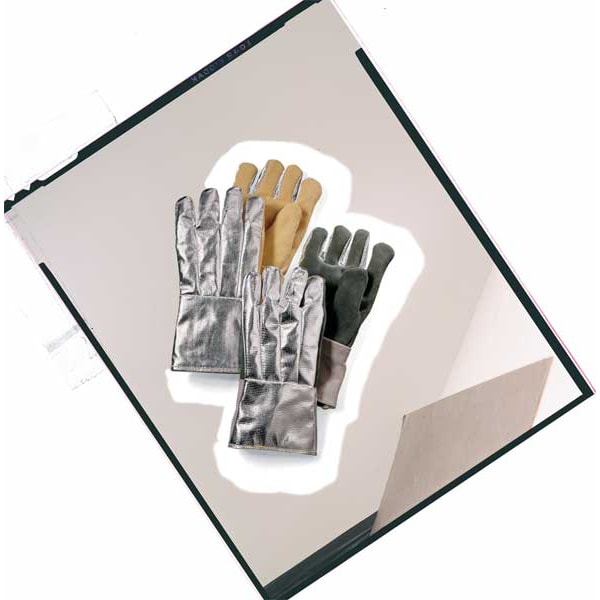 Heat Resist. Gloves, Slvr/Ylw, Univ., PR