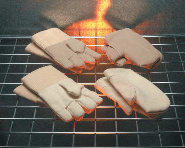 Heat Resistant Gloves, Ylw, Kevlar, PR