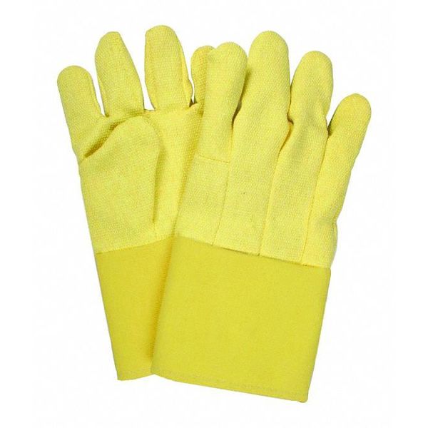 Heat Resistant Gloves, Ylw, Kevlar, PR