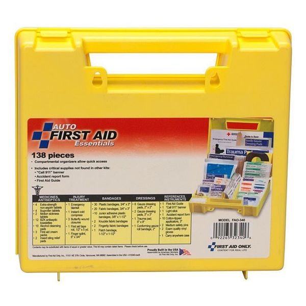 Bulk First Aid kit, Plastic, 25 Person