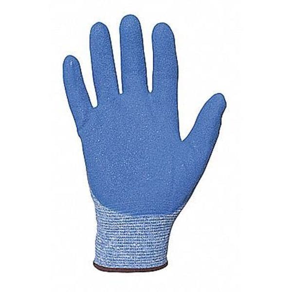Nitrile Coated Gloves, Palm Coverage, Blue, M, PR