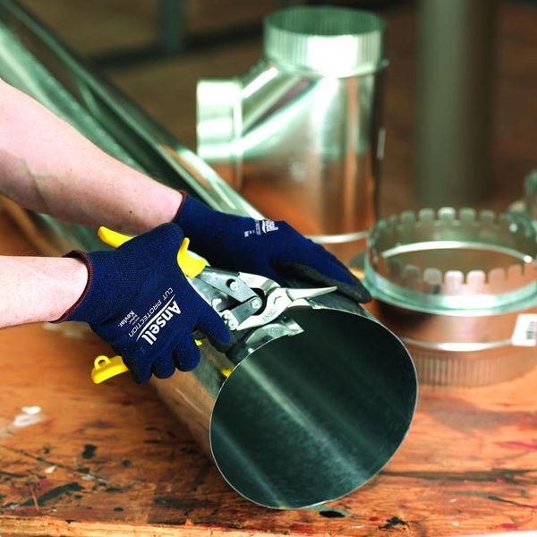 Cut Resistant Coated Gloves, A4 Cut Level, Nitrile, M, 1 PR