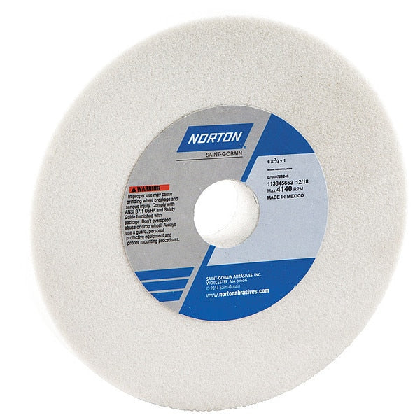 Grinding Wheel, T1, 6x3/4x1, AO, 60G, Wht