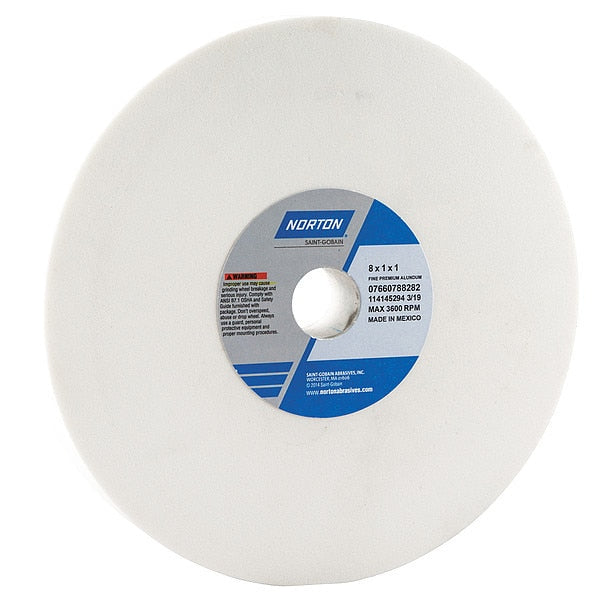 Grinding Wheel, T1, 8x1x1, AO, 100G, White