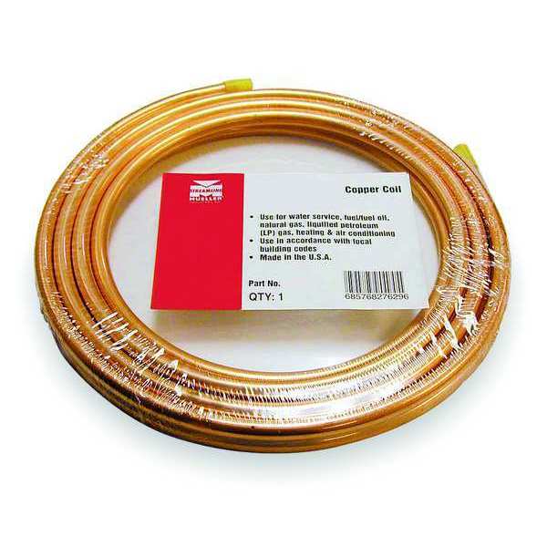 Coil Copper Tubing, 3/4 in Outside Dia, 50 ft Length, Type ACR