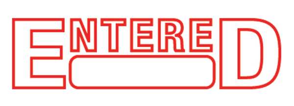 Message Stamp, Entered, 5/16