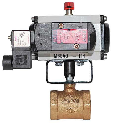 Butterfly Valve, 1 1/4 In, 120 VAC/Nema 4
