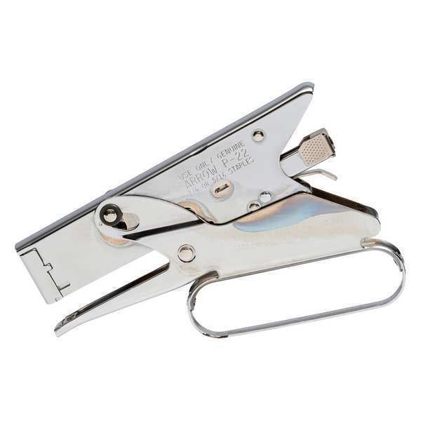 Plier Stapler, Manual, Heavy Dty, Flat Crwn
