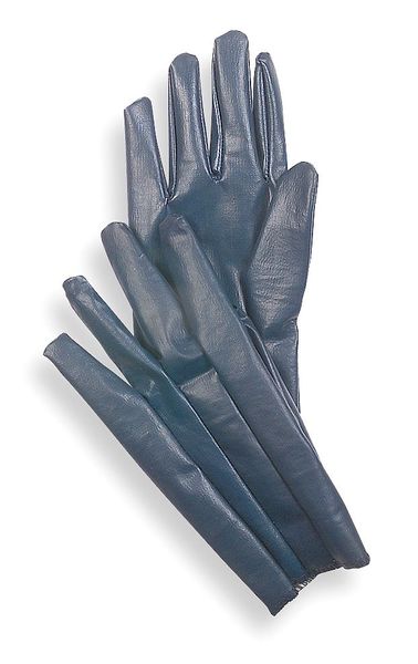 Nitrile Coated Gloves, Full Coverage, Blue, XL, PR