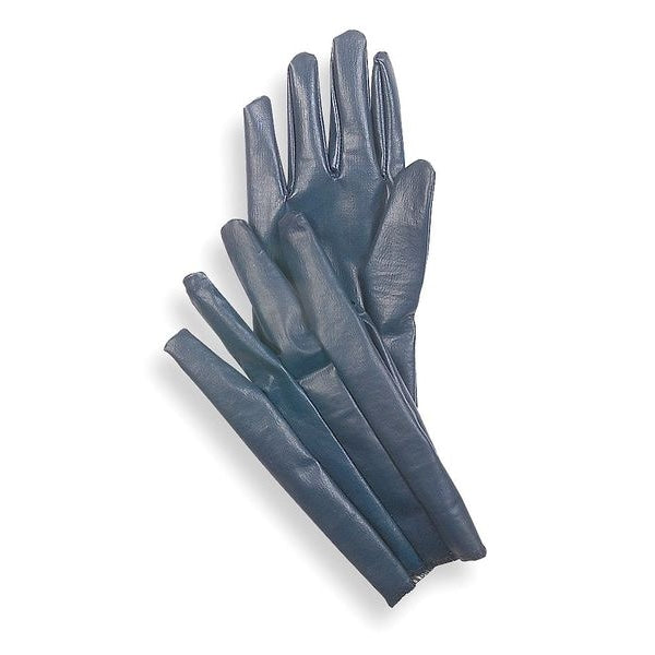 Nitrile Coated Gloves, Full Coverage, Blue, M, PR