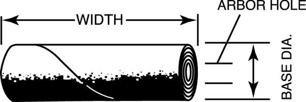 Cartridge Roll, 3/4 x 1-1/2in, 120G