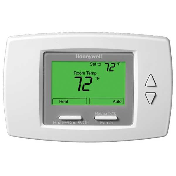 Fan Coil Thermostat, Line Voltage, White
