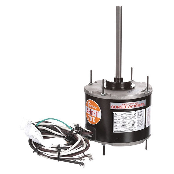 Condenser Fan Motor, 1/6to1/3HP, 1075 rpm