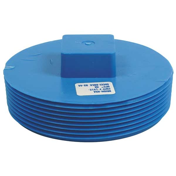 Cleanout Plug, Polypropylene, 4